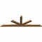 Ekena Millwork Saratoga Timber Gable Bracket, Western Red Cedar, 108"W x 36"H x 3 1/2"D x 5 1/2"F, 8/12 Pitch GBW108X36X0406SAR00SWR - alternate 4